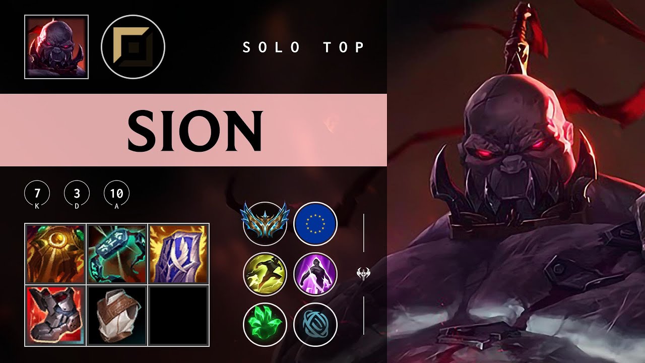 Sion Top vs Yasuo - EUW Challenger Patch 25.24