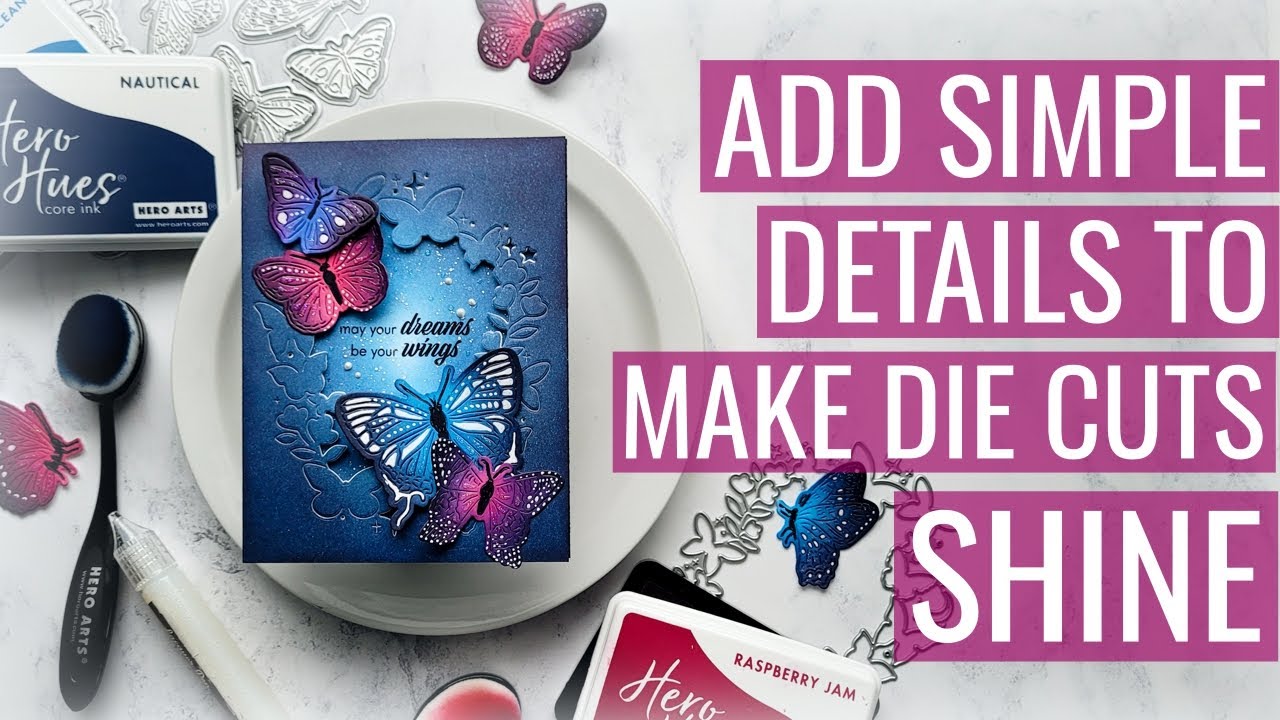 Hero Arts MMH Premium, Adding Simple details to Make Die Cuts Shine: The Season is Over