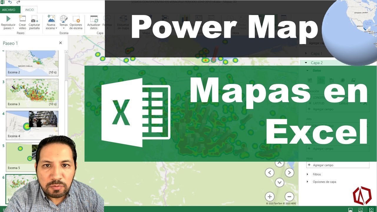 Mapas en Excel Power Map