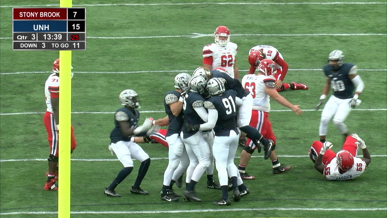 UNH Football vs Stony Brook Highlights (10-29-16)