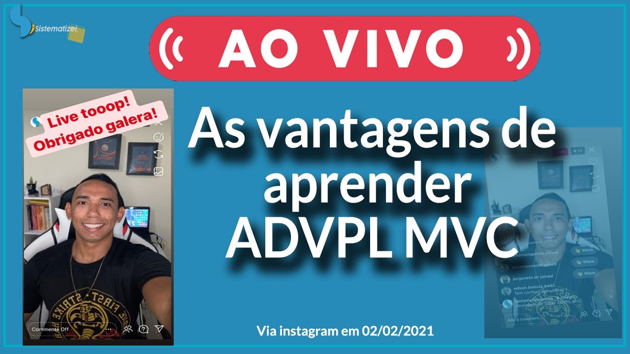 Protheus Ao vivo- As Vantagens de aprender ADVPL MVC - [Ao vivo]