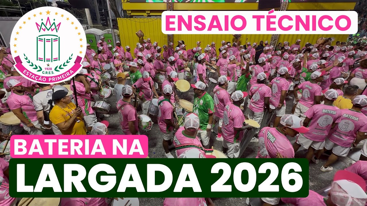 MANGUEIRA 2026 - 4K | ENSAIO TÉCNICO - LARGADA | SAMBA AO VIVO #ET26