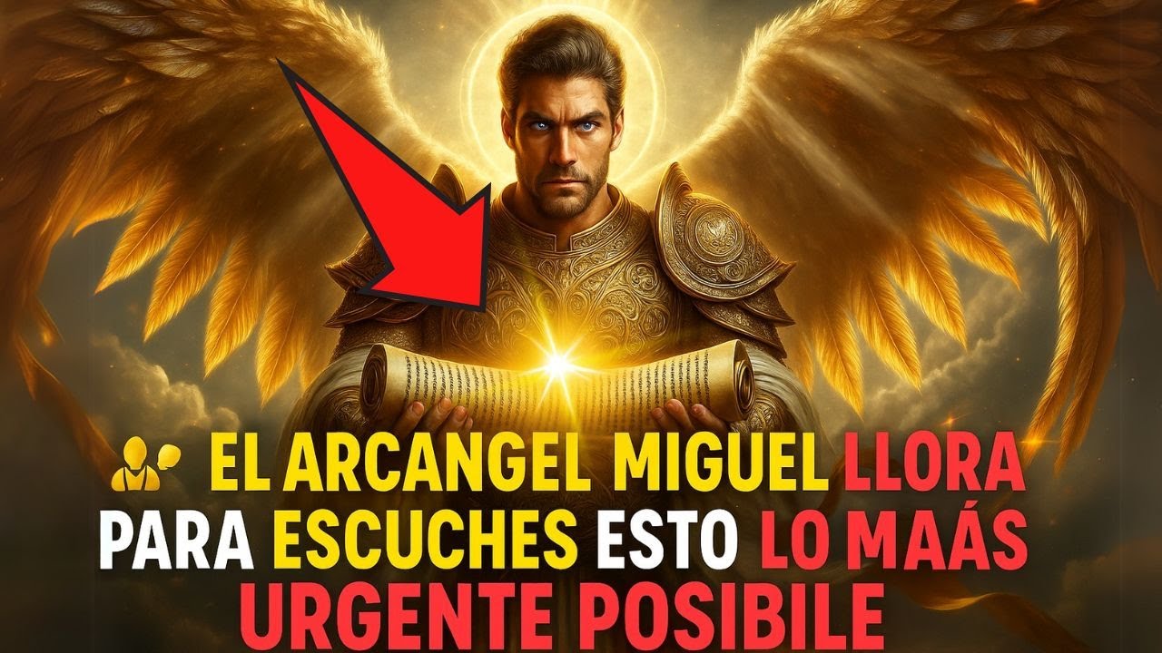 El Arcángel Miguel llora para que escuches esto lo más urgente posible