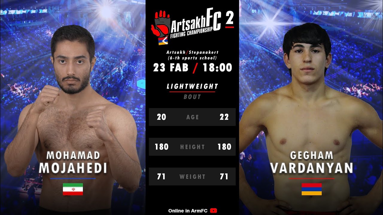 ArtsakhFC-2.Mohamad Mojahedi vs Gegham Vardanyan full fight