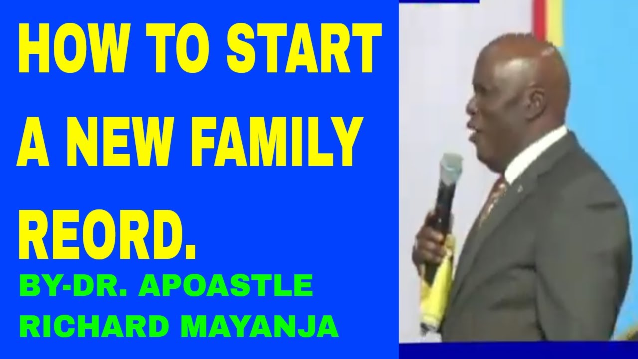 How to Build Your Family New Legacy from Scratch// Apostle Richard Mayanja