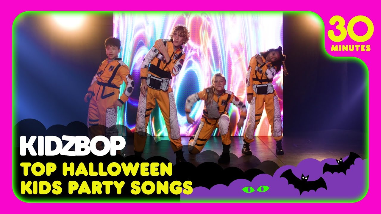 Top Halloween Kids Party songs! (Thriller, Ghostbusters, Monster Mash, Goosebumps)