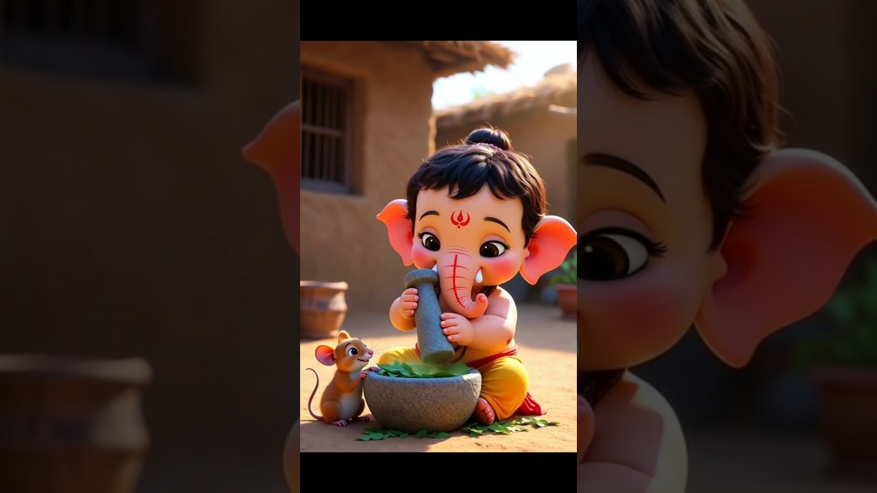 Lord Ganesha & Mushakraj Create a Sacred Healing Potion 🌿🐘🐭 | Divine Animated Short! 