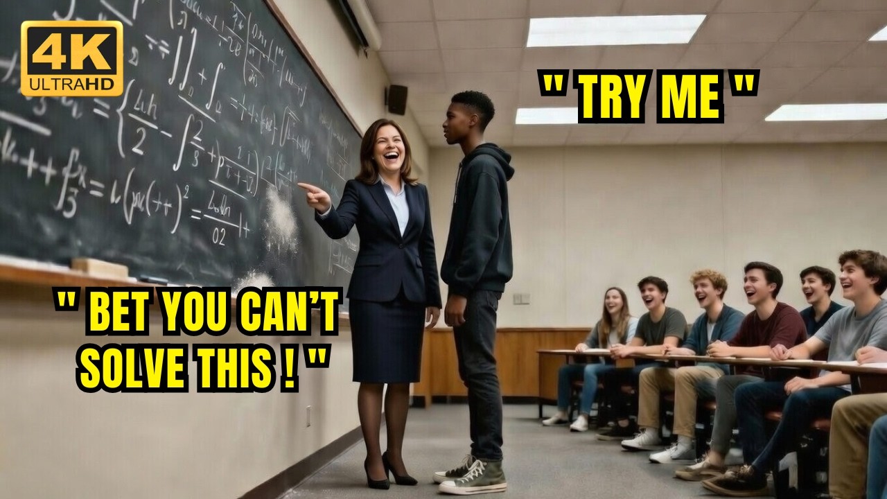Prof Doesn't Know Black Student Is Math Prodigy — Sets 'Impossible' Equation to Mock Him, Regrets It
