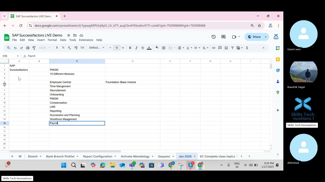 SAP SuccessFactors Employee Central Demo | Overview, Modules, Competitors & Job Opportunities Jan 25