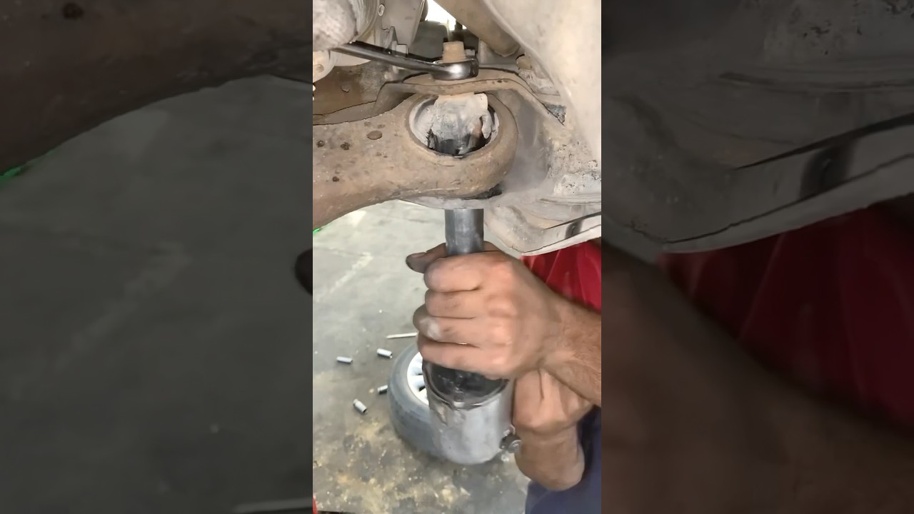 Toyota camry Lower control arm suspension bushing replacement #mechanic #tipsandtricks #toyota #fyp