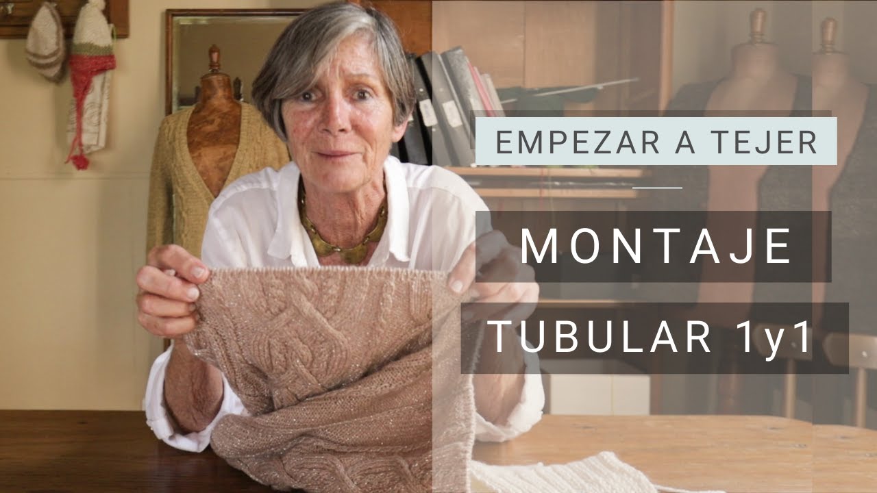 Tejer con dos agujas montaje tubular desde cero ➜ Técnicas y Secretos de Tejer