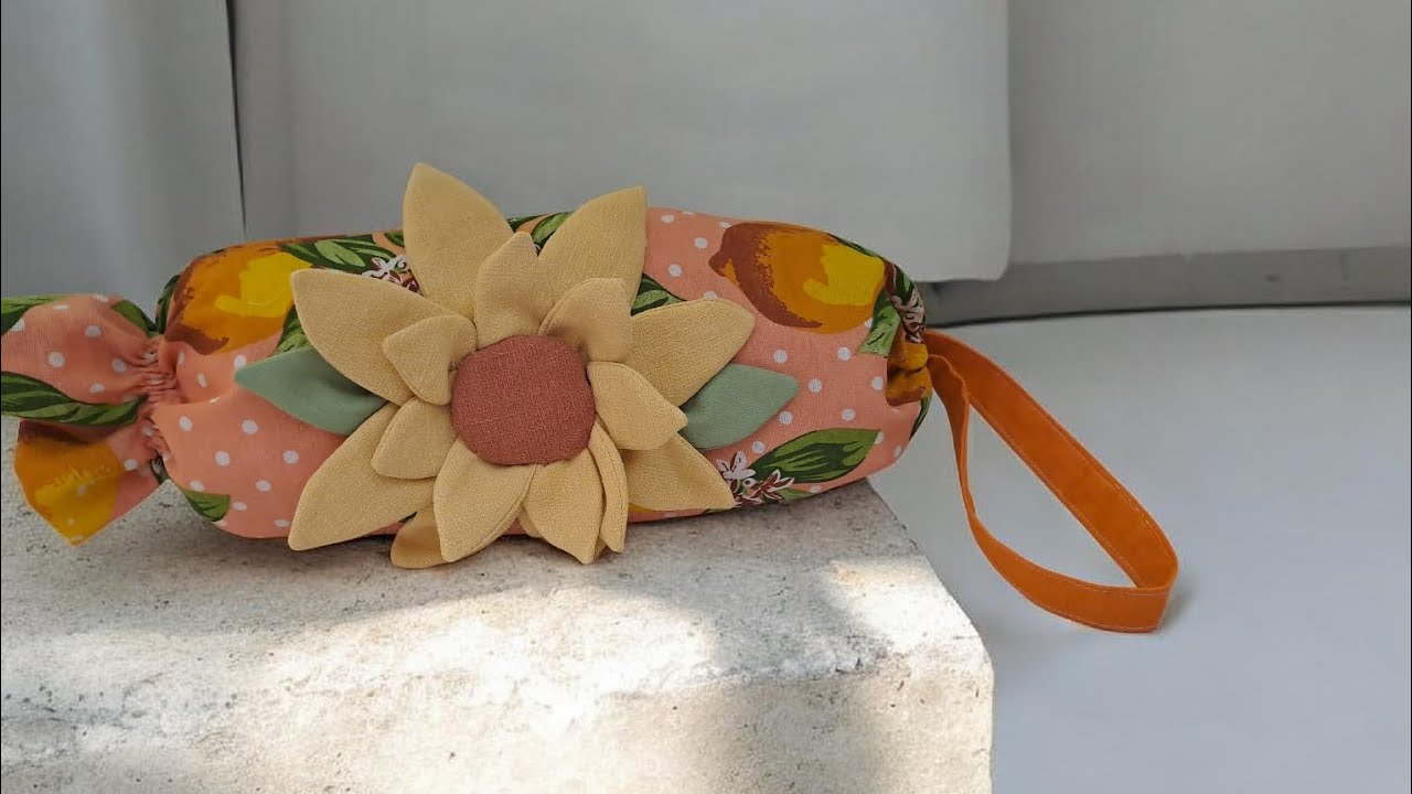 Portasacchetti con girasole 🌻 facilissimo da realizzare tutorial [15]🌷
