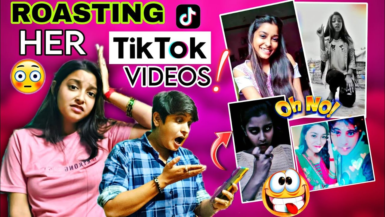 🔥ROASTING MY GIRLFRIEND's 😂TIKTOK VIDEOS 🤣 Most Hilarious Reaction Of ADI😳