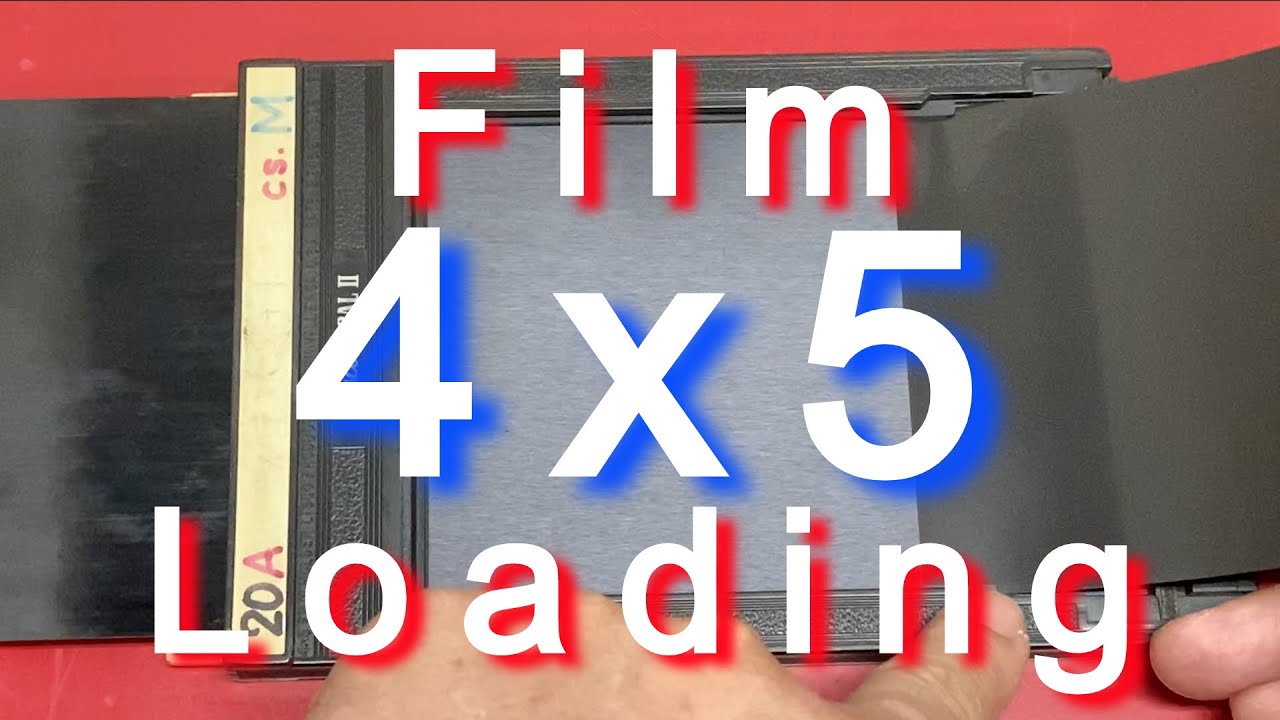 【Photo】シノゴ・フィルムの撮影準備①　4x5 Film Loading