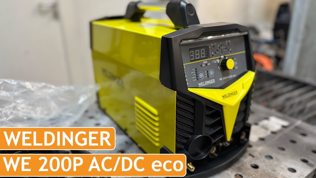 WELDINGER WIG-Schweißinverter WE 200P AC/DC eco zum Schweißen von Aluminium
