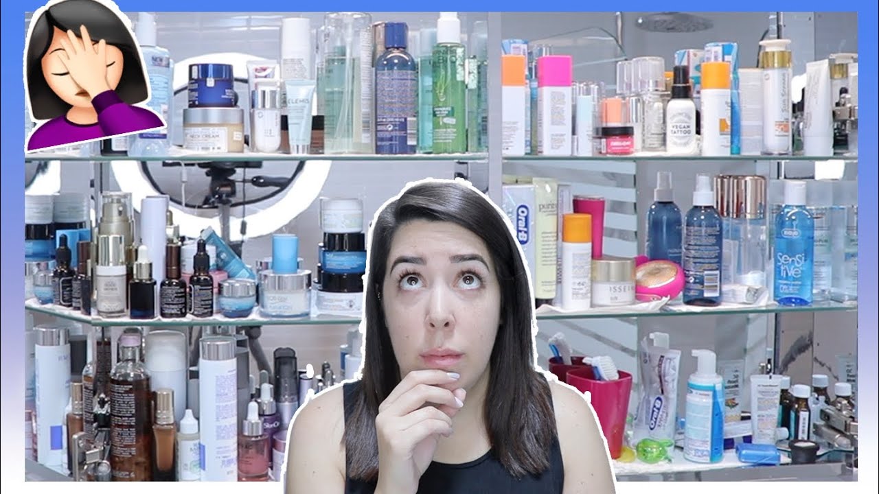 LIMPIANDO MI ARMARIO DEL BAÑO | DECLUTTERING PRODUCTOS FACIALES