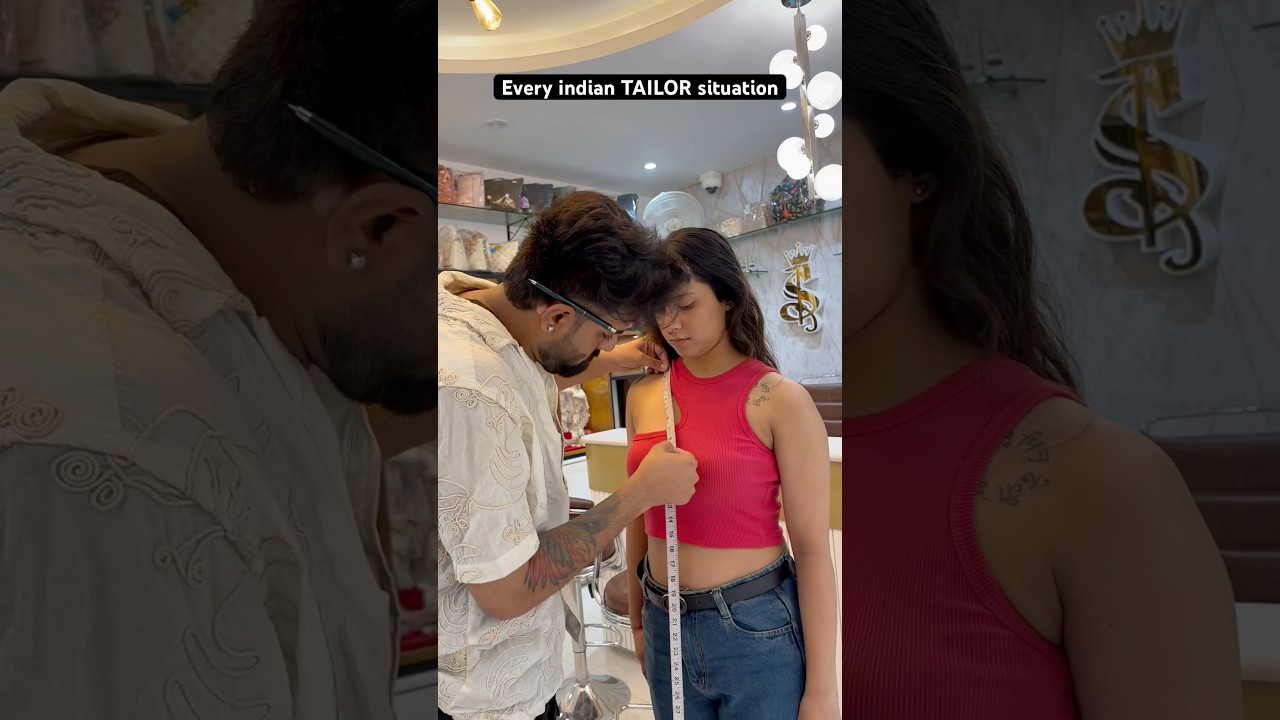 She is asking for a deeper nackline ❗️ #amanakkuvlogs #youtubeshorts #tailor #situation #couple