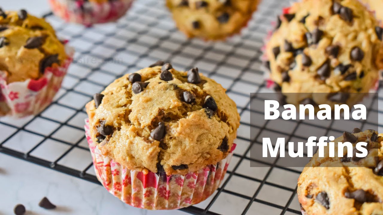 Whole Wheat Banana muffins recipe - with or without egg