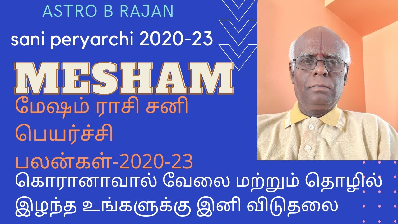 Sani peyarchi 2020  Satrun transit 2020  #AstroBRajan