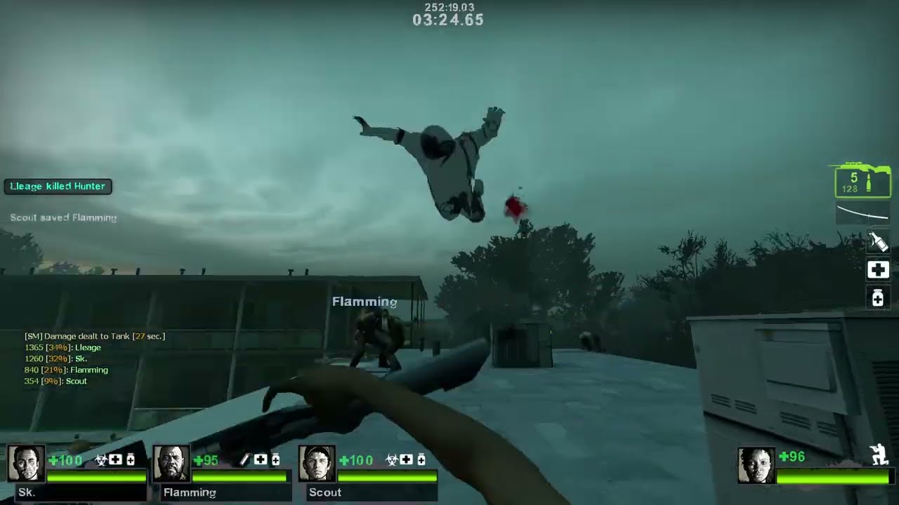 Left 4 Dead 2 survival - Motel scout only (Full Round)