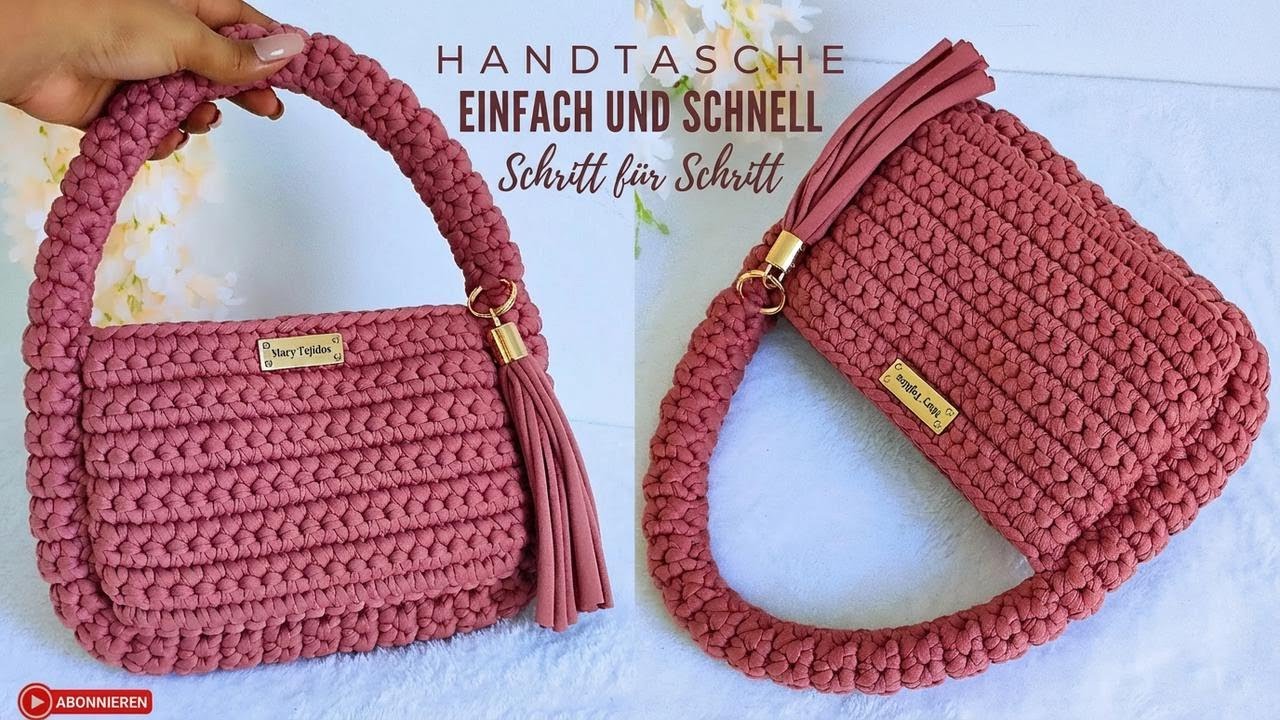 Trendige Häkeltasche mit festen Maschen – günstig, modern & handgemacht! Schritt für Schritt