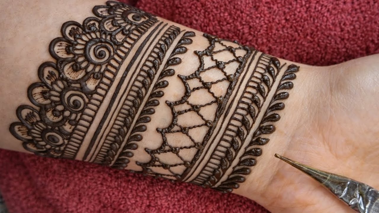 New trending mehndi designs || simple & unique stylish front hand mehndi tutorial 