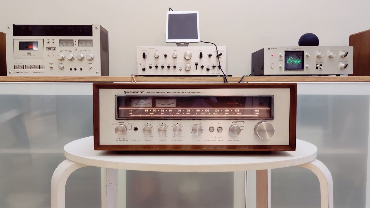 KENWOOD KR 4070 ⏹️▶️ AM-FM Stereo Receiver year 1️⃣9️⃣7️⃣7️⃣🔛1️⃣9️⃣8️⃣0️⃣