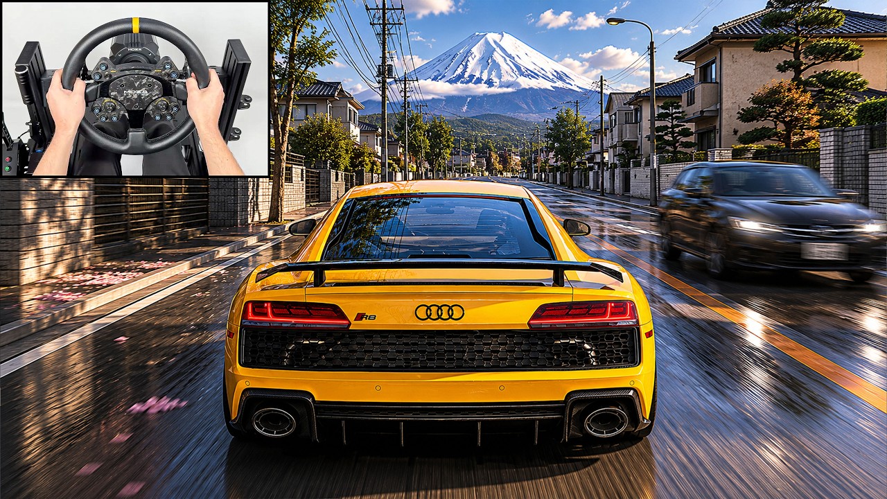 Audi R8 V10 Performance | Forza Horizon 6 | Steering Wheel Gameplay