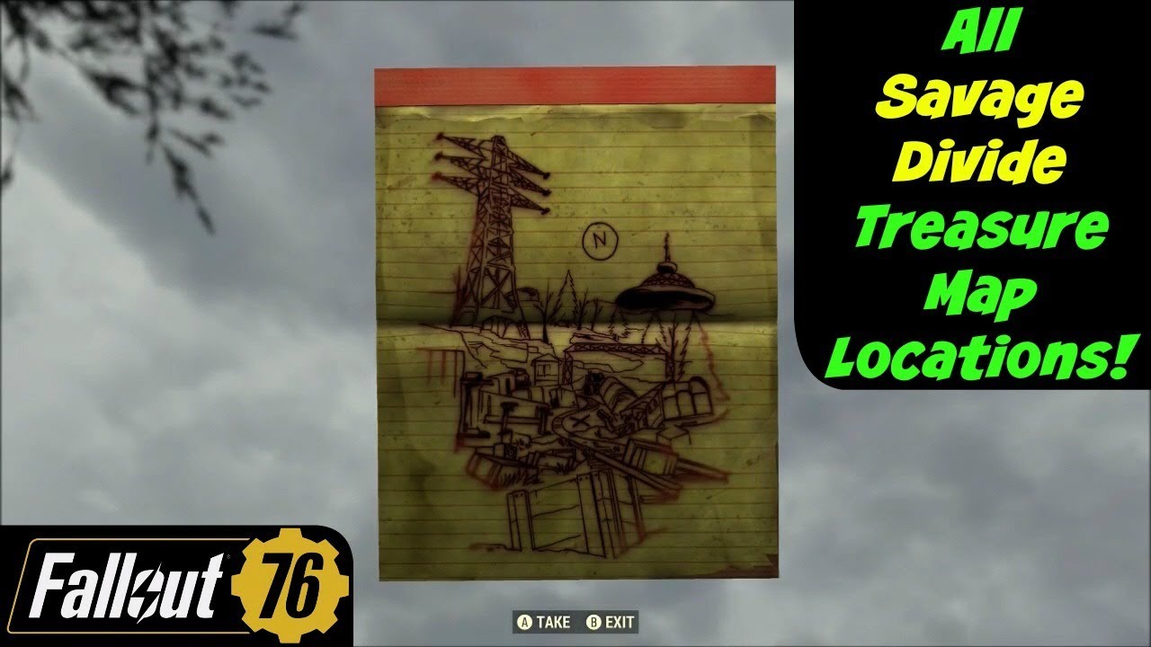 Fallout 76: All Savage Divide Treasure Map Locations!