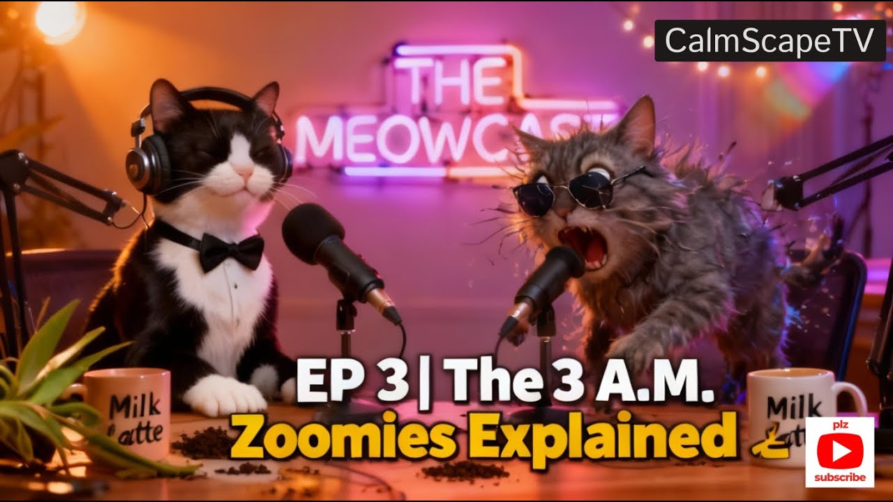 The Meowcast - Truth About 3 AM Cat Zoomies Explained 😼 | Funny Cat Podcast