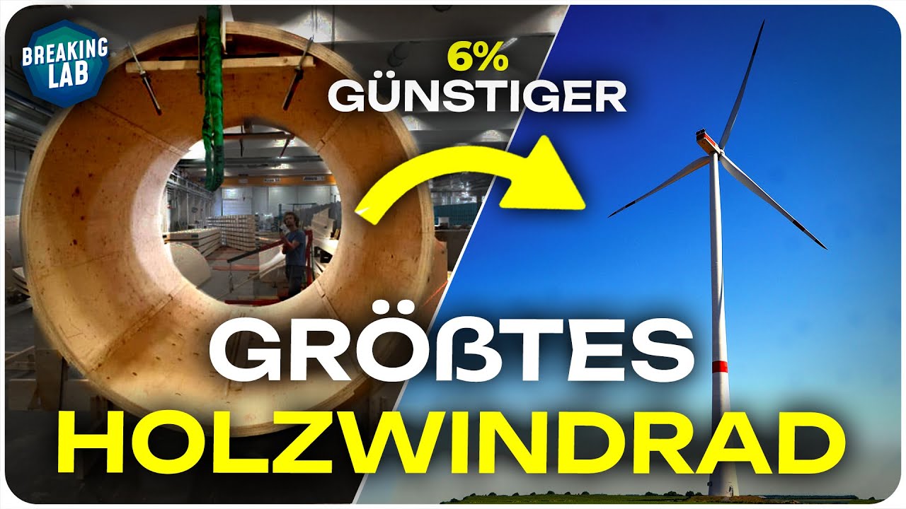 Günstiger und stabiler: Schweden baut das größte Holzwindrad der Welt!