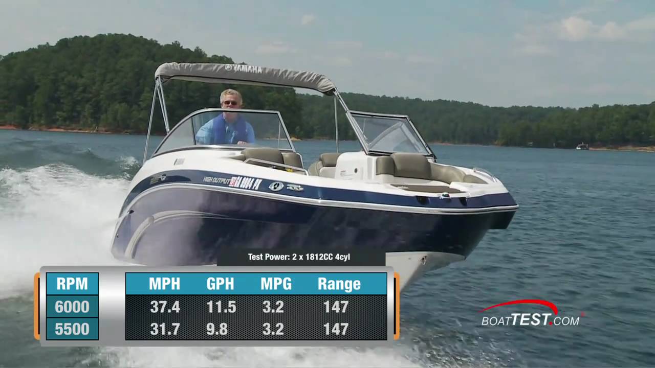 Yamaha 242 Limited Boat 2011 Performance Test - By BoatTest.com