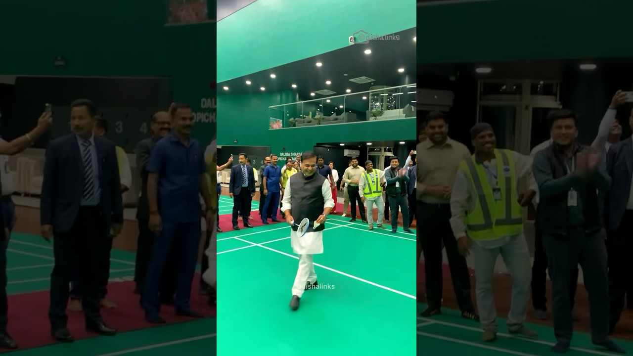 Chief Minister Odisha Vs Chief Minister Assam Badminton  #mohanmajhi #himantabiswasarma #badminton