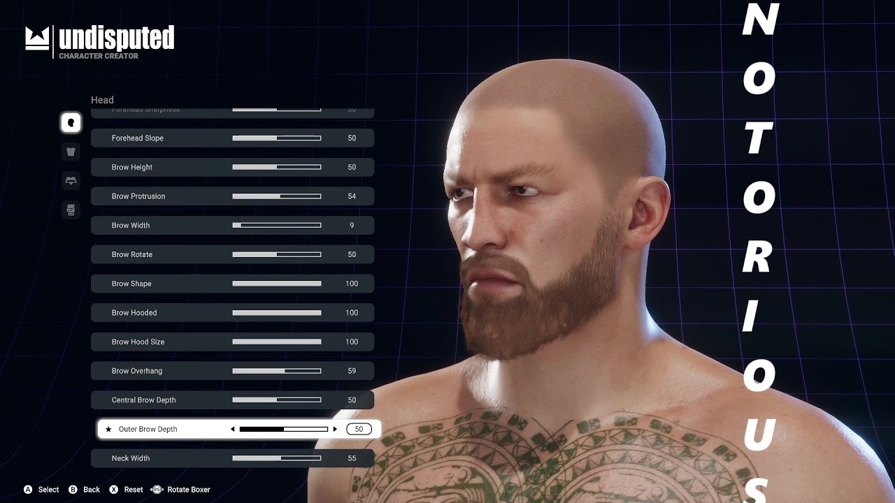 UNDISPUTED BOXING - CONOR MCGREGOR - FACE CREATION!!!!!