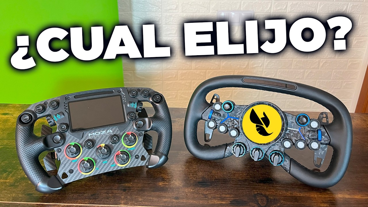 ¡COMPARO MI NUEVO VOLANTE FUTURISTA MOZA VGS con el MOZA FSR ✅ REVIEW + TEST