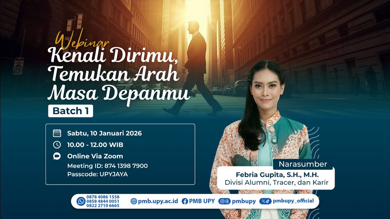 Webinar Kenali Dirimu, Temukan Arah Masa Depanmu