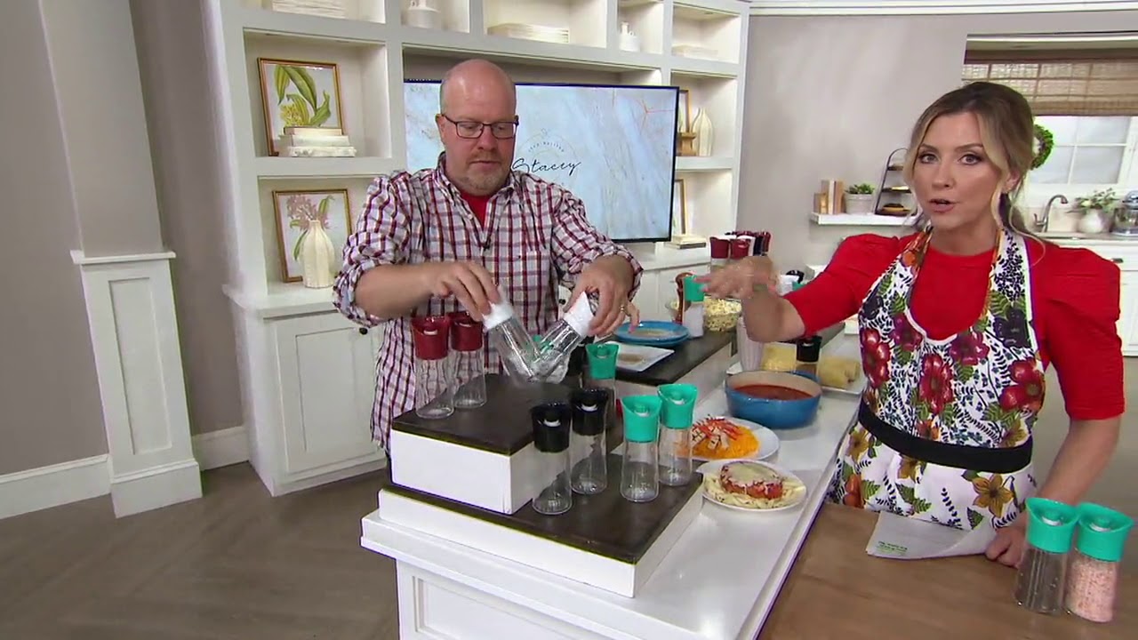 Kuhn Rikon Set of 2 Large Glass Spice Grinders on QVC