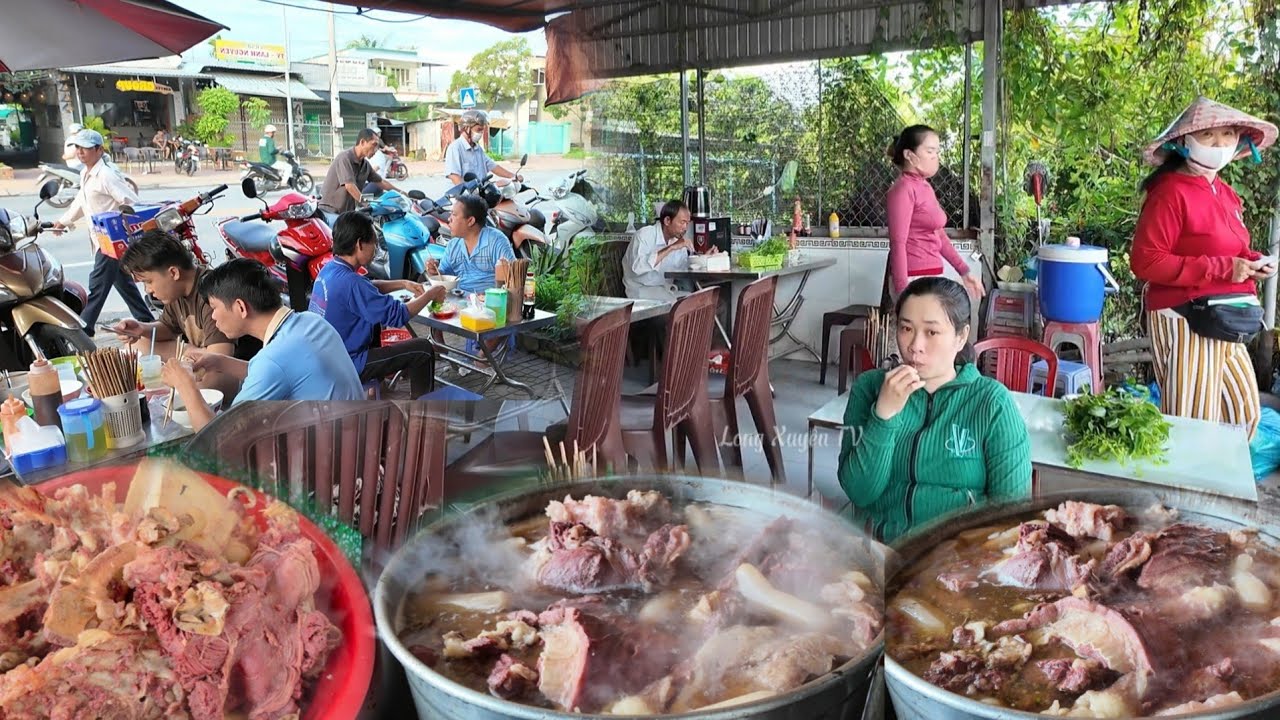 Đây 2 quán phở ngon xương nhiều giá bình dân mà mình biết | Long Xuyên TV 
