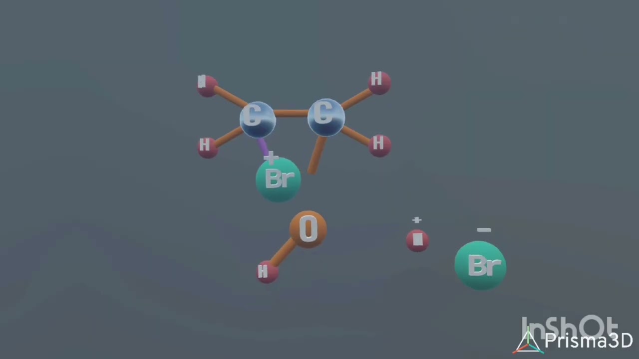 Halogenation of alkene in water; organic chemistry; chemical reactions of alkene
