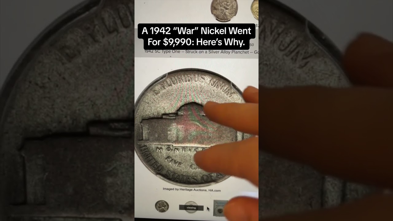 1942 Nickel Sells For $10,000: This Rare Variety Is Why It Is Valuable