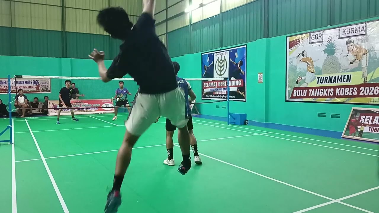 Turnamen risky/ariandi vs denny.l/m.rifky d gor kurnia kobes citty punyaaa