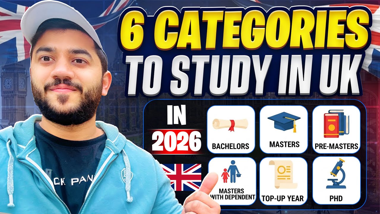 Top 5 Categories to Study in UK 2026 🇬🇧 #studyvisa #2026 #uk #studentvisa