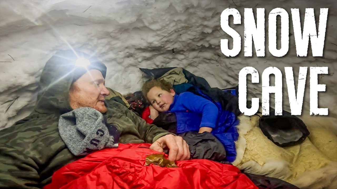 Surviving -8°F (-22°C) in a Snow Cave with my 4-Year-Old Son