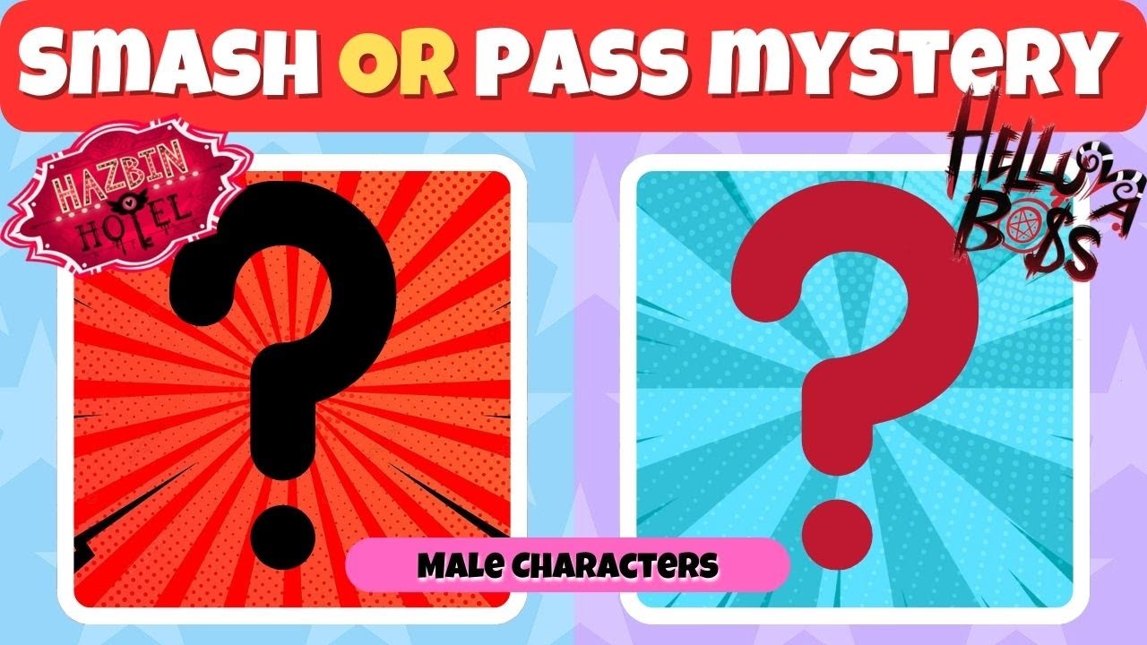 🔮Mystery Smash or Pass Hazbin Hotel & Helluva Boss (Male) 👍👎 Trivia Quiz Challenge