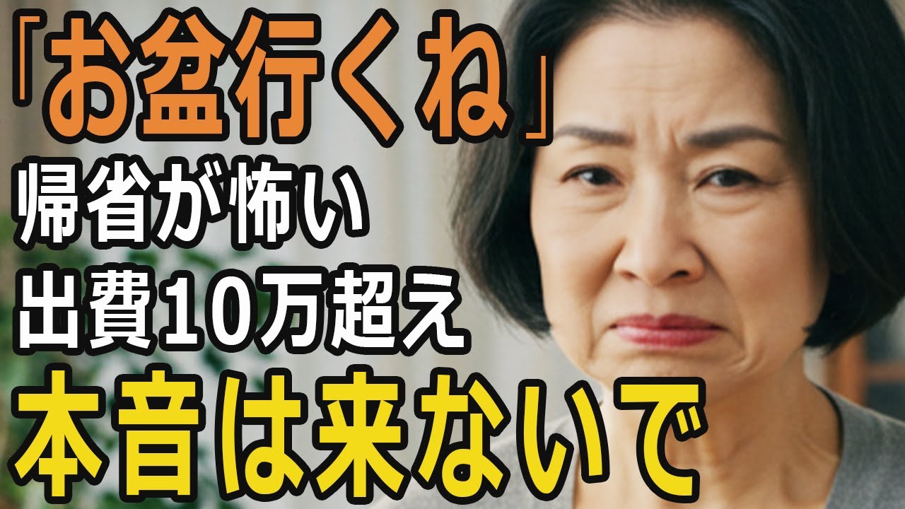 お盆が近づくたびに胃が痛い——“母を演じる三日間”に、私はもう限界でした【60代以上の方へ/シニアライフ】
