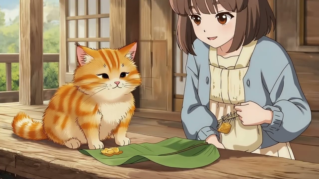 Peaceful Countryside Morning 🌅 | Ghibli-Inspired Cozy Village Short Film (No Music, Natural Sounds)