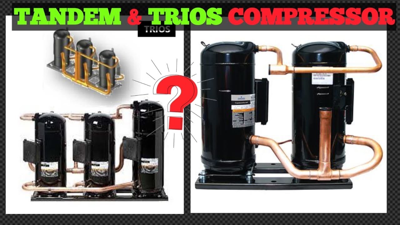 Tandem and Trios scroll compressor basic details | hvac training videos