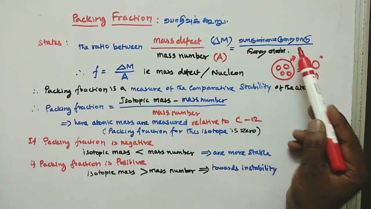 BV PHYSICS Packing Fraction