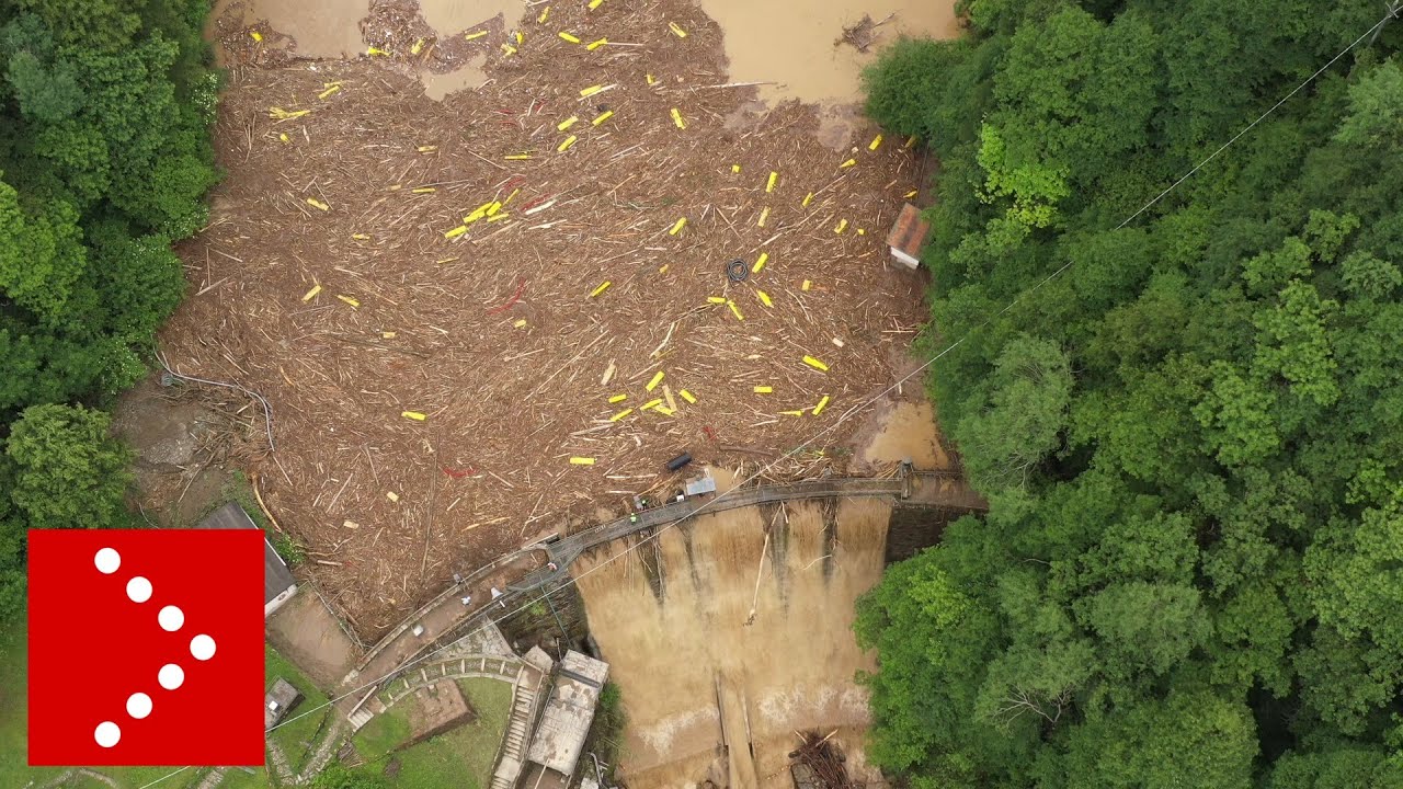Emergenza maltempo nel lecchese: la diga di Pagnona