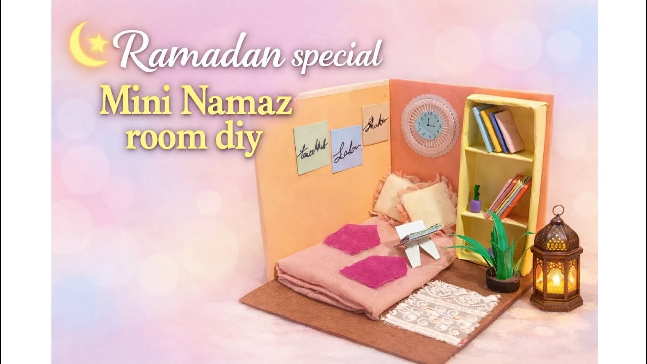 Ramadan Special Miniature Namaz Room DIY 🌙✨ | Handmade Prayer Room Craft#diy 